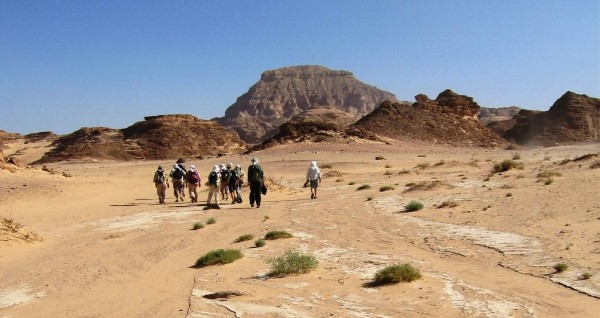 Wandern in der Wüste Sinai